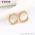 90940 dubai gold jewelry earring , Environmental Copper material for earring making luxury high quality geometric jewelry